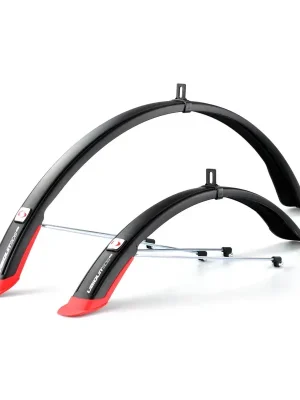 Blatník 28" P + Z plast 44 mm Simpla UBIQUIT Black/Red, vzpěry Odeslání Ihned