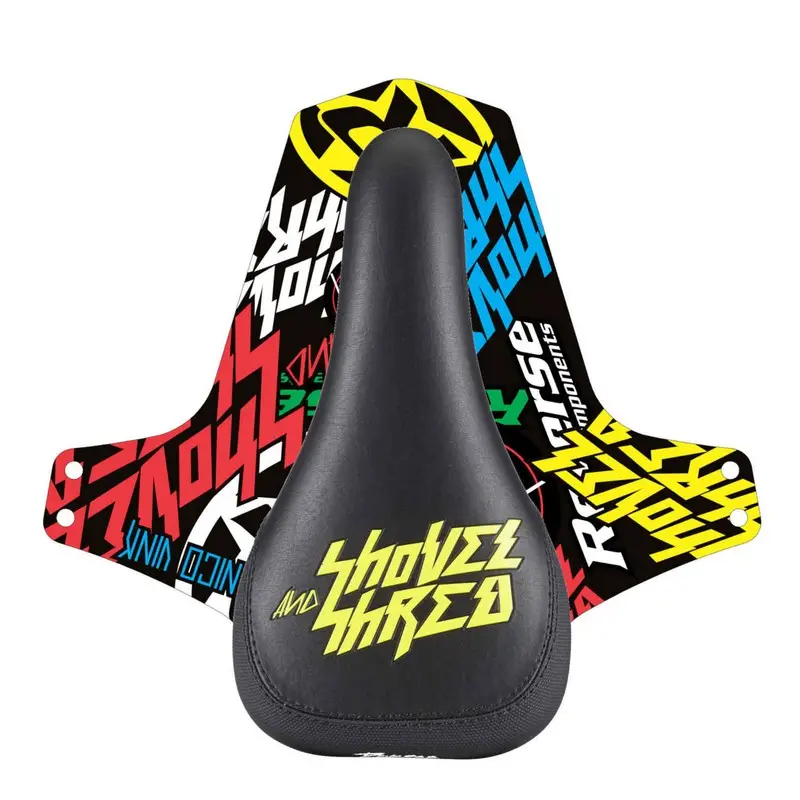 Cenově Výhodný Sedlo Reverse Nico Vink Shovel and Shred Black / Yellow + blatníček