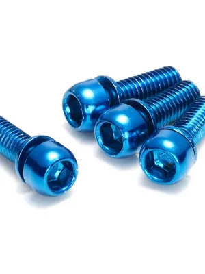 Šrouby uchycení brzdy Reverse M6 x 18 mm, 4 ks Blue Oblíbený