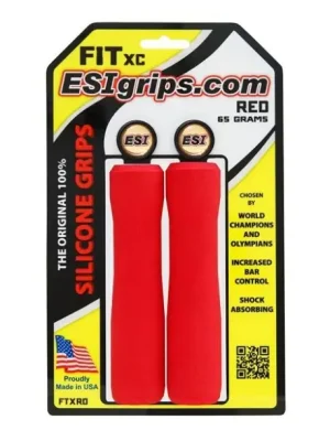 Gripy ESI FIT XC - red Výhodná Nabídka