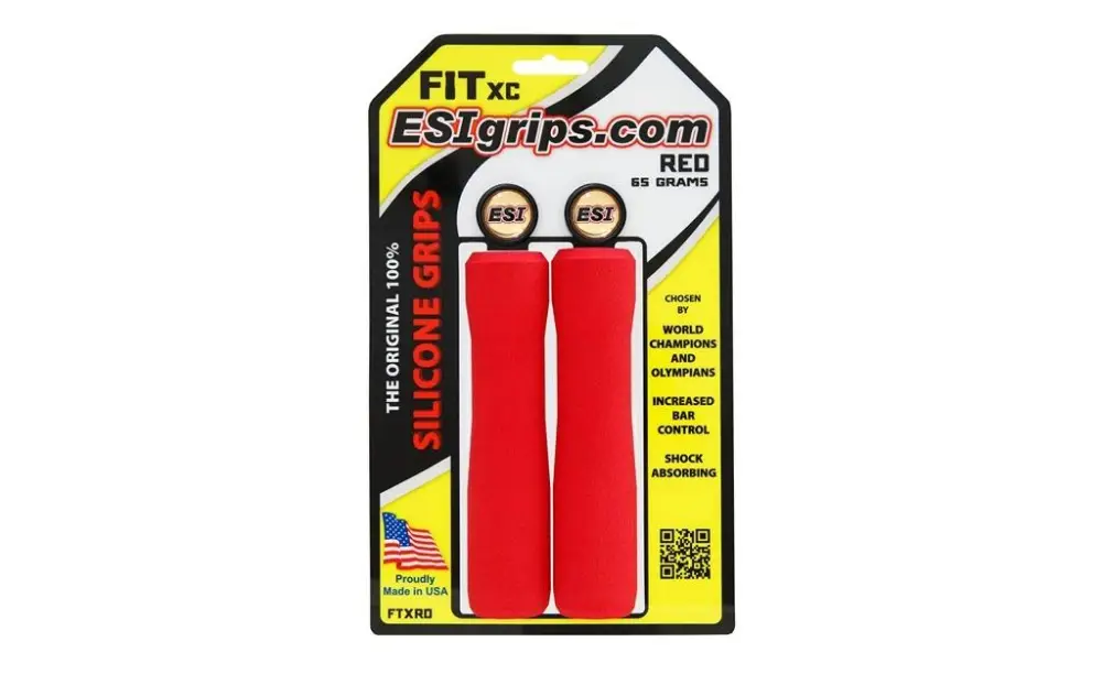 Gripy ESI FIT XC - red Výhodná Nabídka