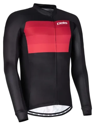 Dres s dlouhým rukávem PELLS Lines Red - 3XL Cenová Bomba