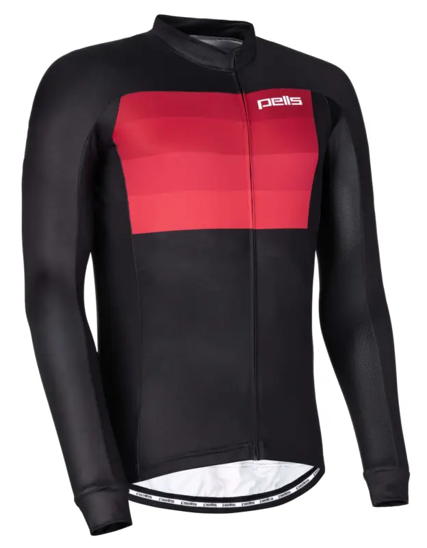 Dres s dlouhým rukávem PELLS Lines Red - 3XL Cenová Bomba