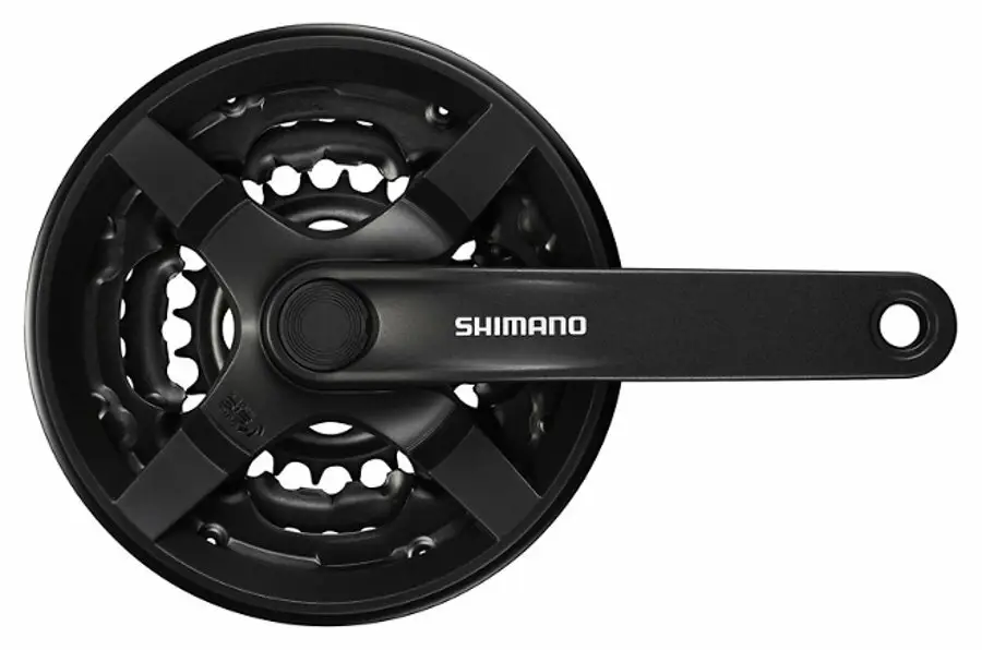 Rychlé Dodání kliky SHIMANO Tourney FC-TY301-L 175mm 48-38-28 zubů, černé s krytem