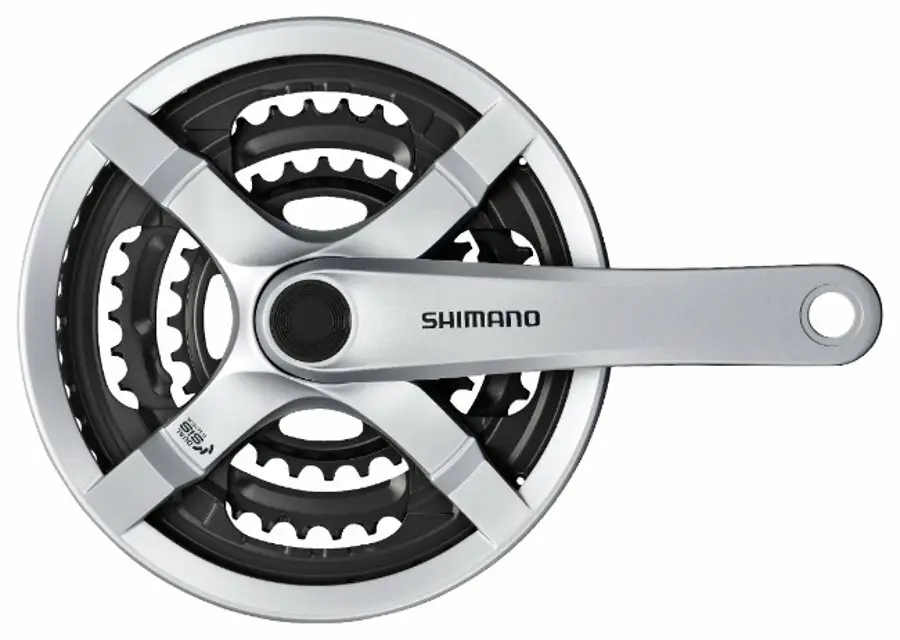 Koupit Online kliky SHIMANO Tourney FC-TY501-S 175mm 42-34-24 zubů, stříbrné s krytem, v krabičce