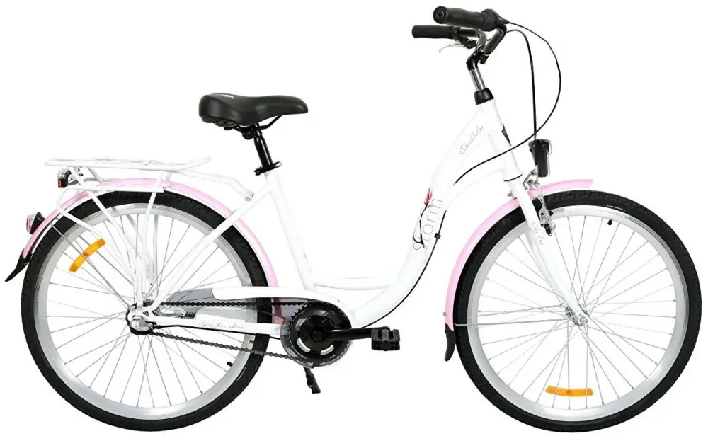 kolo STORM Stockholm 26" 3sp. 17" bílé / růžové Nejlepší Volba