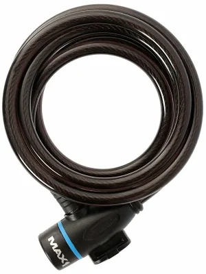 Aktuální zámek spirála MAX1 1800x8 mm 4 klíče, černý