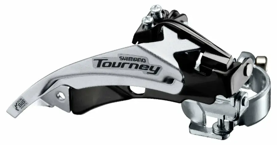 přesmykač SHIMANO FD-TY500TS, O 28,6-31,8-34,9mm Top Swing, Dual pull 42 zubů, pro 6/7speed v krabič Vysoce Kvalitní