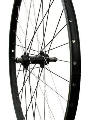 Akční Cena zapletené kolo 26" MAX1 V-brake zadní, ložiska, závit, černé/stříbrné