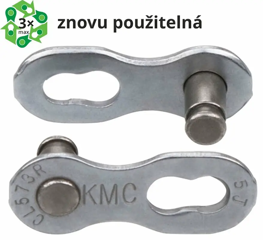 Odeslání Ihned spojka řetezu KMC 6/7/8R EPT povrch, šedý, baleno po 5 kusech, cena za balení