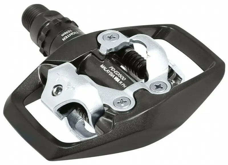 pedály SHIMANO SPD PD-ED500 s kufry SM-SH51 v krabičce Víkendová Akce