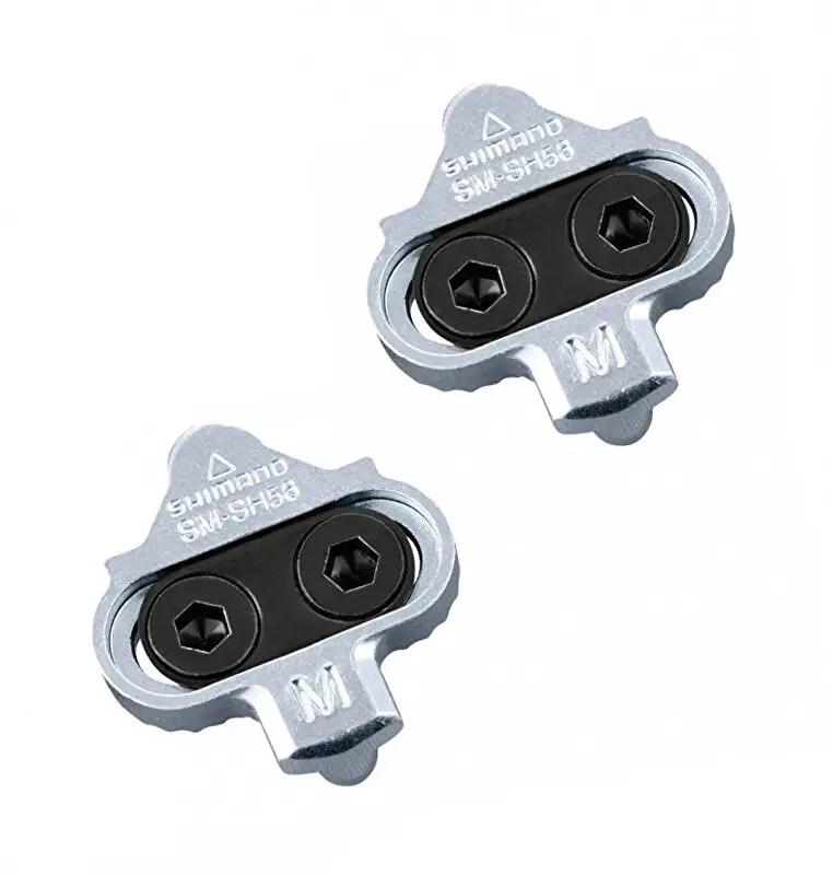 kufry SHIMANO MTB SPD SM-SH56 stříbrné s plechy, v krabičce Oblíbený