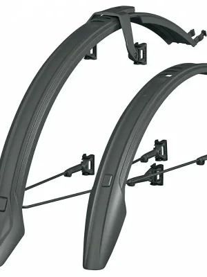 blatníky SKS Veloflexx 65 26-27,5" včetně vzpěr, černé Vysoce Kvalitní