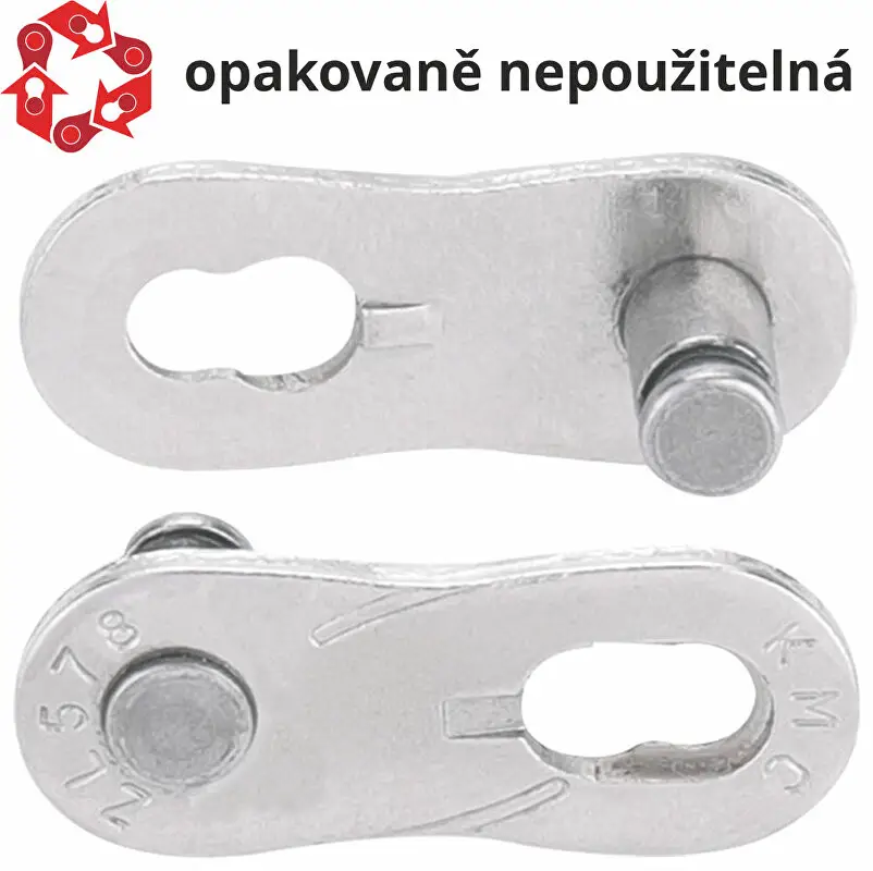 Ihned K Objednání spojka řetězu KMC 1R Z1eHX EPT single speed, 2 ks, cena za balení