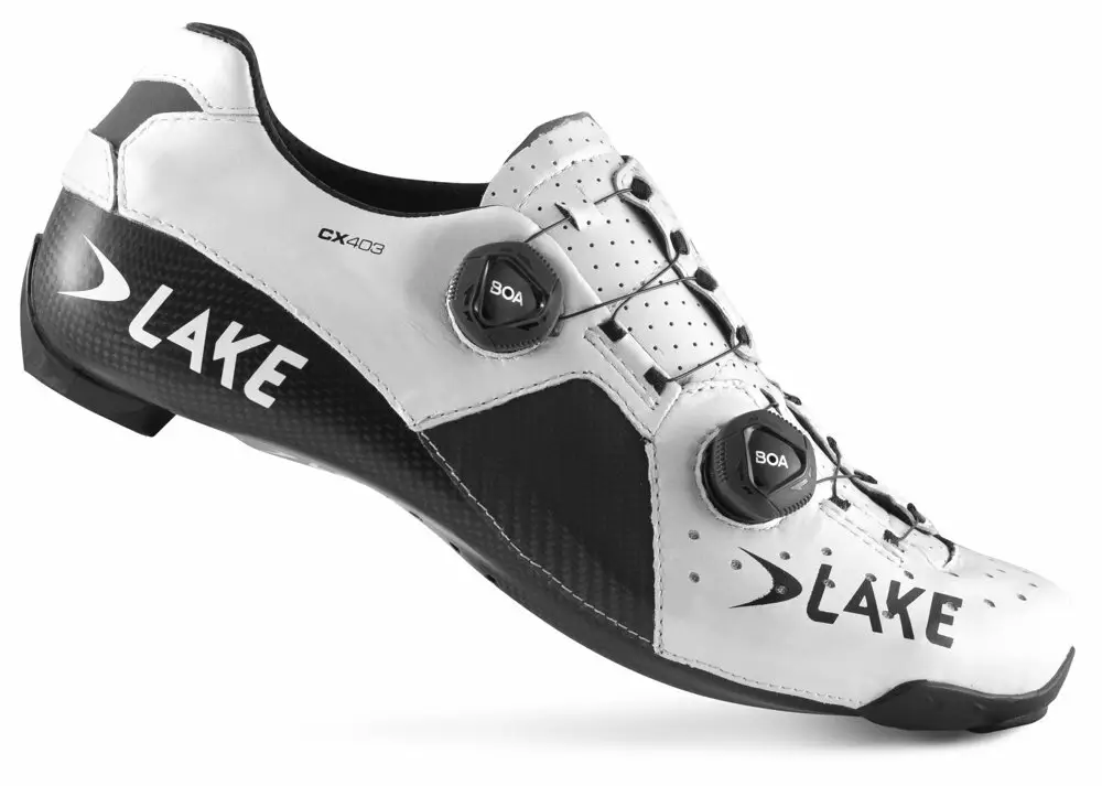 Nejlepší Volba tretry LAKE CX403 Carbon bílo/černé vel.46,5