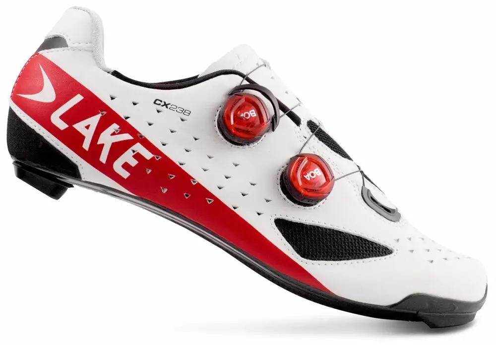 Expresní Doručení tretry LAKE CX238 Carbon bílo/červené vel.44,5
