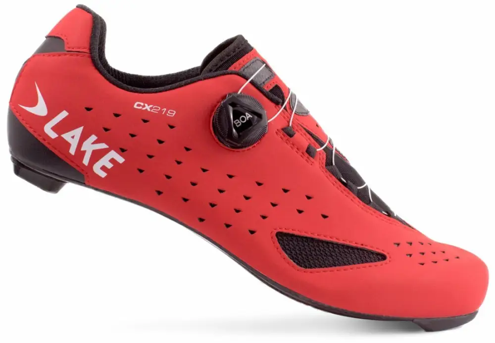 tretry LAKE CX219 Carbon červeno/bílé vel.43,5 Víkendová Akce