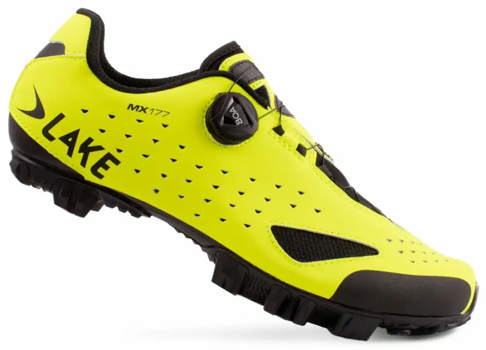 tretry LAKE MX177 fluo žlutá/černá vel.36 Autentický