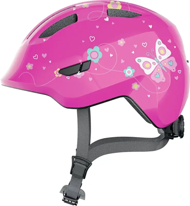 přilba ABUS Smiley 3.0 pink butterfly S Doprava Zdarma