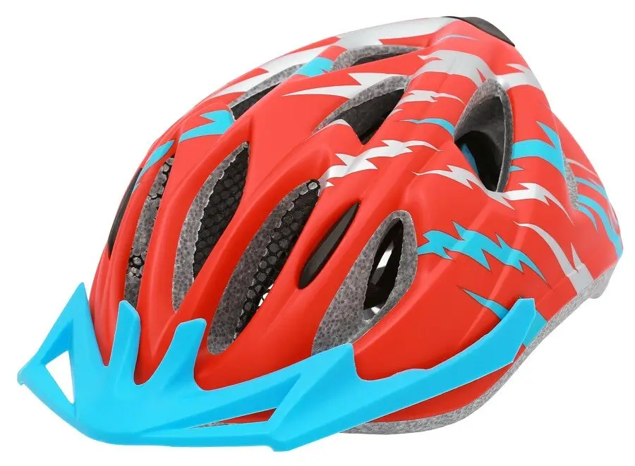 přilba RM Flash Junior červená vel. S 50-54cm Oblíbený
