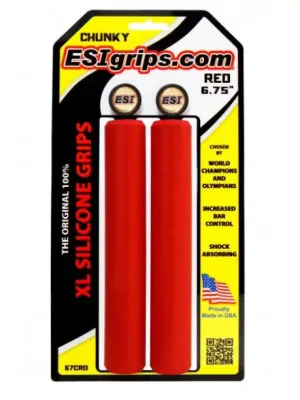 Gripy ESI Chunky XL - red Finální Výprodej