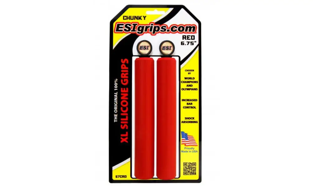 Gripy ESI Chunky XL - red Finální Výprodej