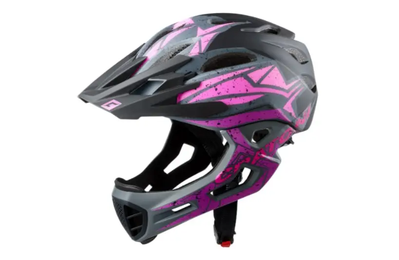 Sleva Helma CRATONI C-Maniac Pro Black/Pink/Purple Matt - M/L (54-58cm)