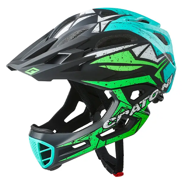 Novinka Helma CRATONI C-Maniac Pro Black/Lime/Turquoise Matt - L/XL (59-62cm)