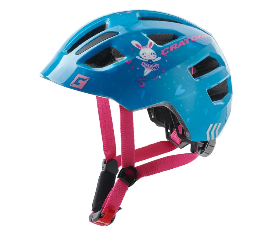 Dětská helma CRATONI Maxster Bunny Blue Glossy - XS/S (46-51cm) Pouze Dnes