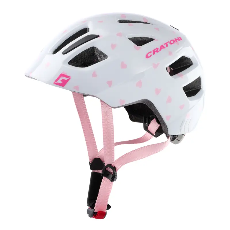 Dětská helma CRATONI Maxster Heart Rose Glossy - S/M (51-56cm) Aktuální
