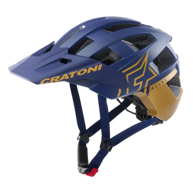 Helma CRATONI AllSet Pro Blue/Gold Matt - M/L (58-61cm) Nová Kolekce