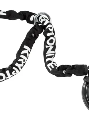 Zámek KRYPTONITE Ring Lock - Non-Retractable with 5.5 mm Chain, 120cm Plug In Originální
