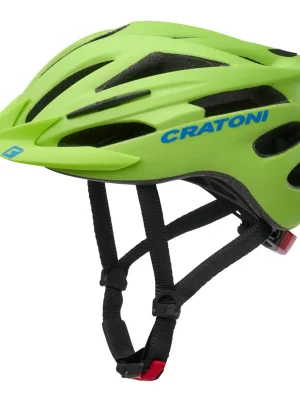 Vrácení Zdarma Dětská helma CRATONI Pacer JR. Lime/Blue Matt - S/M (54-58cm)