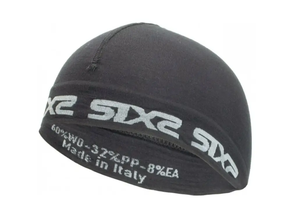 Ověřený SIXS SCX Merinos čepice pod přilbu černá