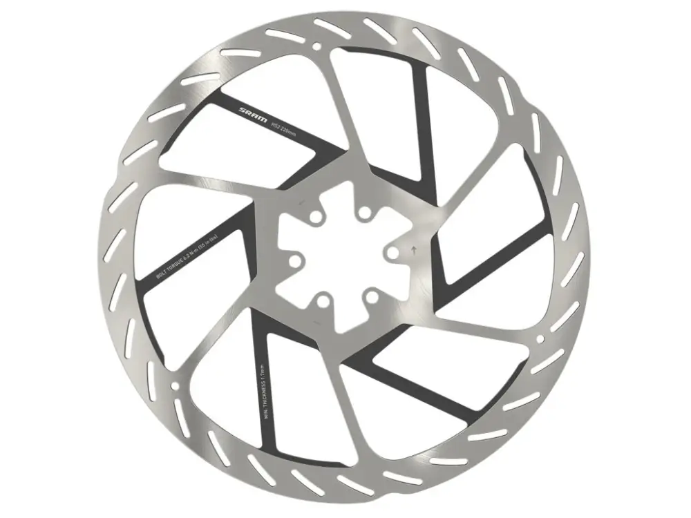 Sleva Kotouč SRAM HS2 220mm 6-šroub (v balení šrouby) Rounded