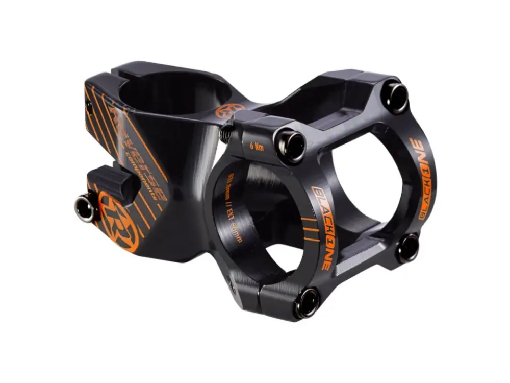 Představec Reverse Black One Enduro 50 mm / 31,8 mm Black / Fox Orange Vysoce Kvalitní