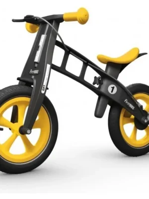 Značkový Odrážedlo First Bike Limited Edition Yellow Black/Yellow