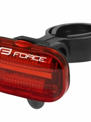 Aktuální světlo zadní Force BASIC LED 16LM + baterie Black