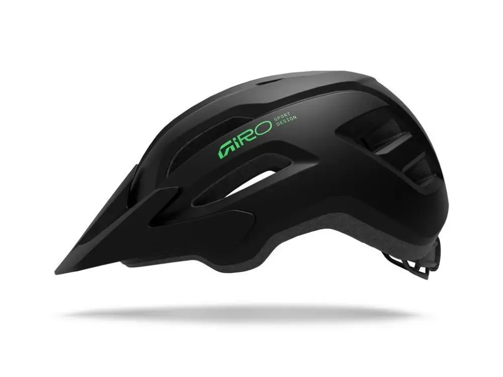 Giro helma Fixture II Youth Mat Black/Vivid Green Časově Omezené
