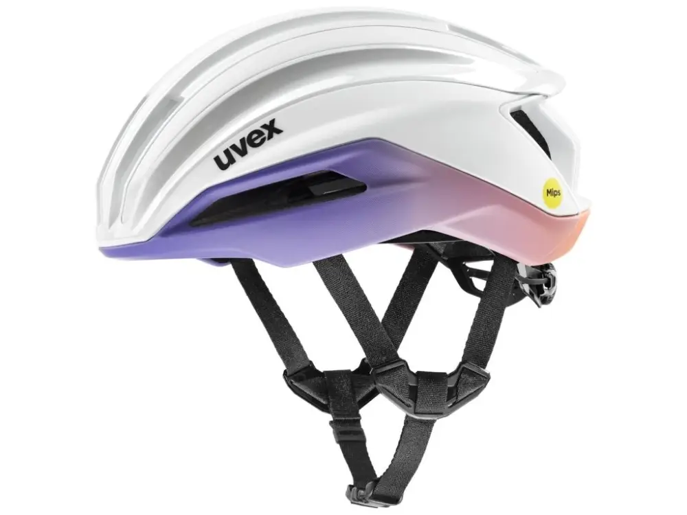 Uvex helma SURGE Aero MIPS White/Lila Tovární Cena
