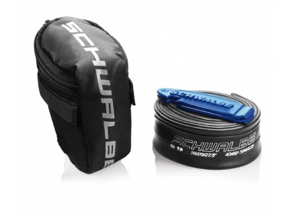 Ověřený Brašna pod sedlo Schwalbe Saddle Bag + Duše 27,5" - 29" + Montpáky
