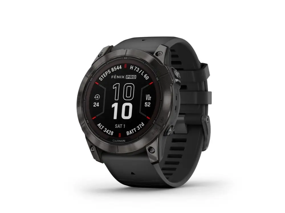 Garmin Fenix 7X PRO Sapphire Solar Carbon Gray Ti/Black Band Sezónní Sleva