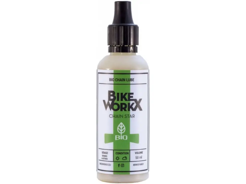 Aktuální Olej na řetěz BikeWorkX Chain Star Bio 50ml