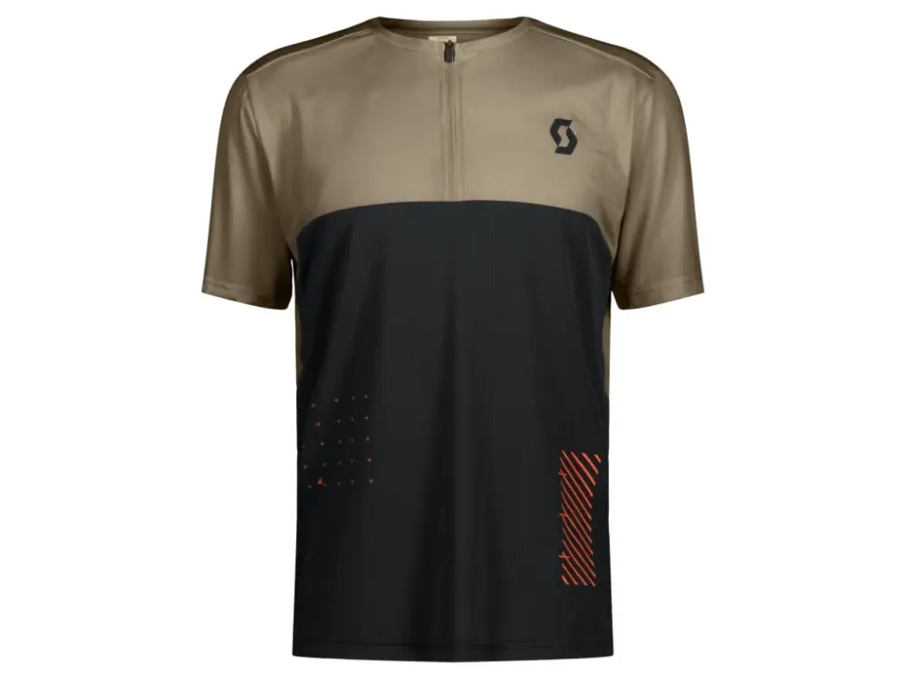 Omezená Nabídka Scott dres Trail Vertic Zip SS Toast Beige/Black