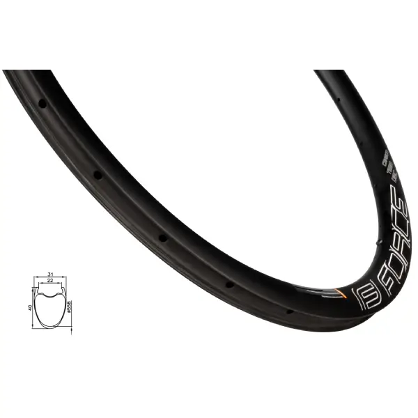 Ráfek Force Gravel 29" plášťový karbon 40mm, 24děr Nakupujte Hned