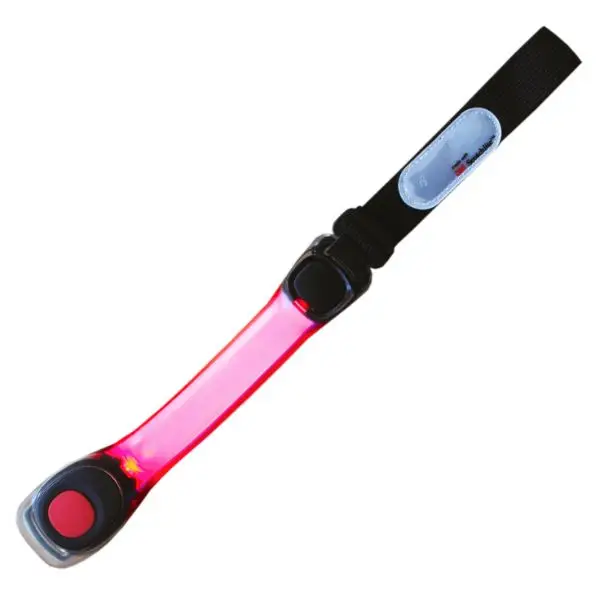 Reflexní páska na ruku s LED světlem červená Kup Teď