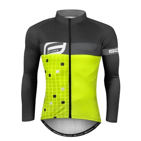 Dres Force Square dlouhý rukáv,fluo-šedý Výprodej