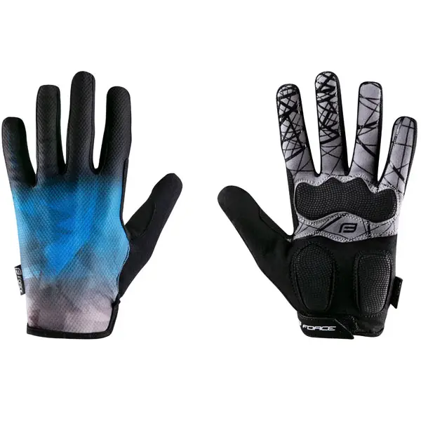 Rukavice Force MTB Core letní, modré Nízká Cena