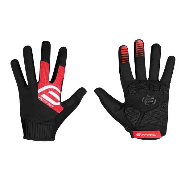 Akce Rukavice Force MTB Power, černo-červené