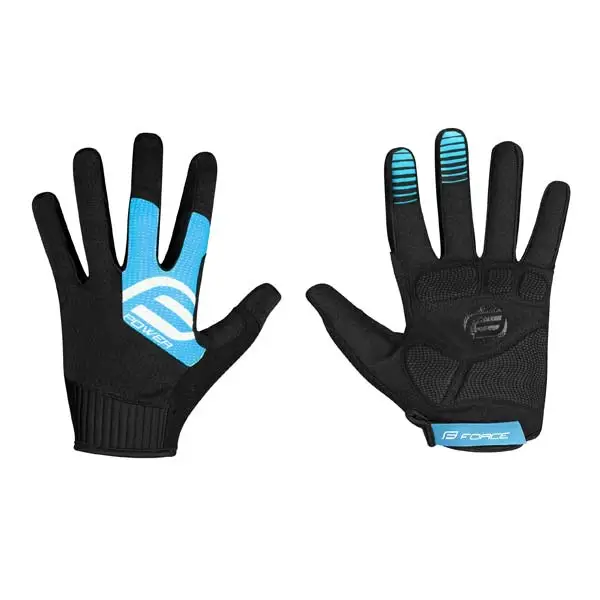 Rukavice Force MTB Power, černo-modré Vysoce Kvalitní